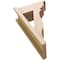 Ekena Millwork 7 1/2-in W x 16-in D x 28-in H Funston Trad Rough Cedar Woodgrain TimberThane Outlooker, Primed Tan OUTUR075X16X28FST04RCPR - alternate 5